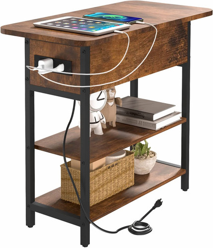 End table charging station - end,